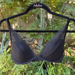 Victoria's Secret Black Mesh Bralette